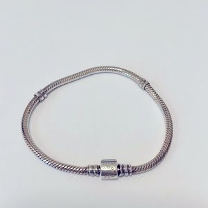 Pandora Moments Barrel Clasp Snake Chain Bracelet